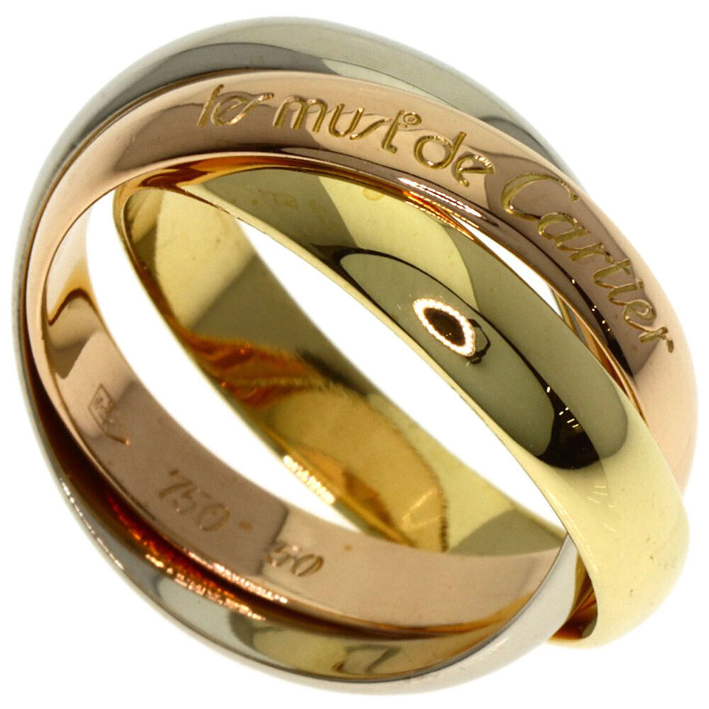 CARTIER 18k Pink Trinity Ring #50